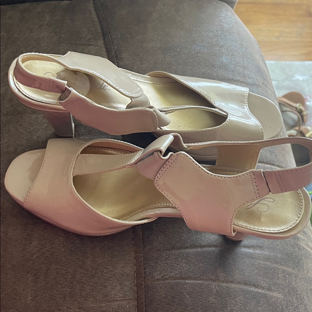 Elegant Nude Slingback Heels